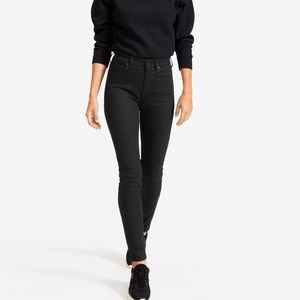 Everlane Black High Waisted Skinny Jean Size 28